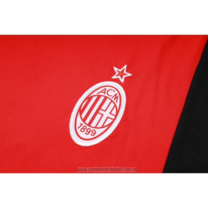 Chandal del AC Milan Manga Corta 2023-2024 Rojo